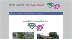 Desktop Screenshot of lumbydays.ca